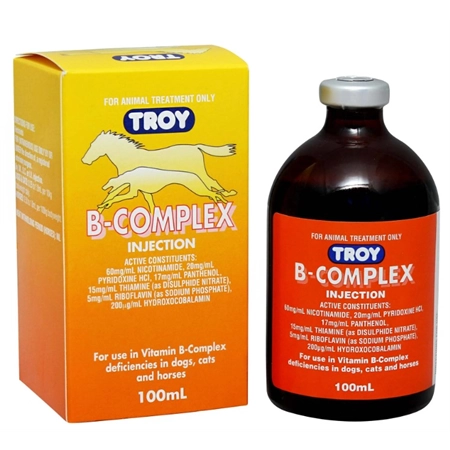 VITAMIN B COMPLEX INJECTION 100ML TROY WESTPET DHT1160