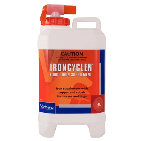 VITAMIN IRONCYCLEN IRON SUPPLEMENT LIQUID FOR HORSE 5LT VIRBAC 