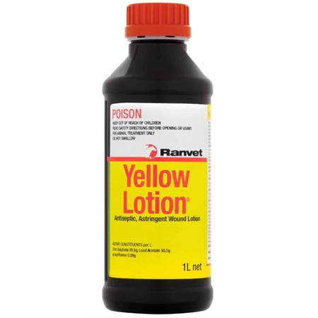 WOUND ANTISEPTIC LOTION YELLOW LOTION 1LT RANVET YL1