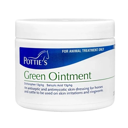 WOUND POTTIES ANTISEPTIC GREEN OINTMENT 200GM 10634