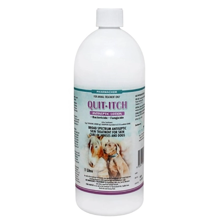 WOUND QUIT-ITCH ANTISEPTIC LOTION FOR DOGS & HORSES 1LT PHARMACHEM