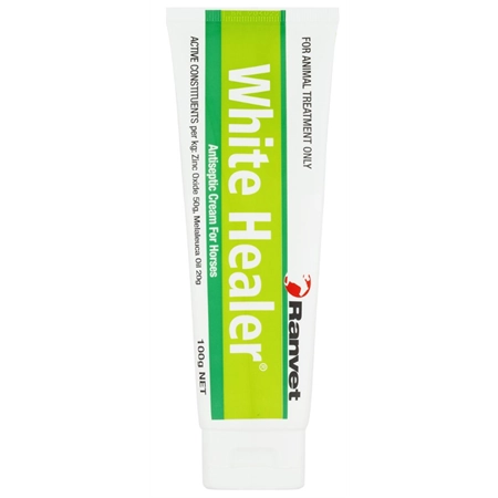 WOUND WHITE HEALER ANTISEPTIC CREAM FOR HORSES 100GM RANVET WH100