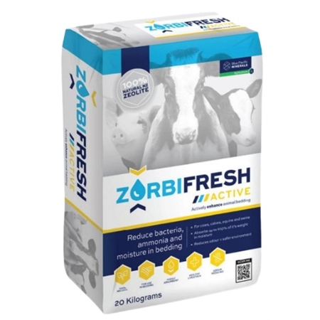 ZORBIFRESH ACTIVE 20KG BEDDING CONDITIONER (EQ: STALOSAN) DASCO 450213